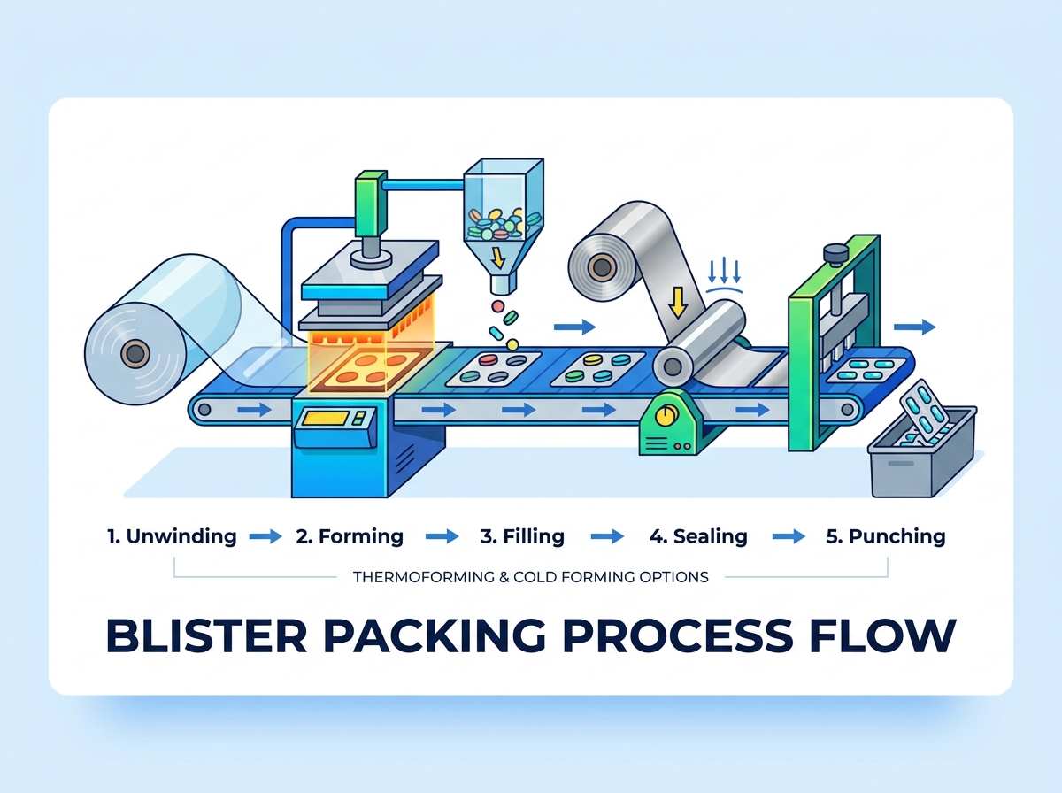 Blister Packing Machine Operation Process